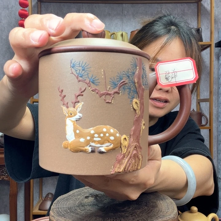 茶杯紫砂原矿紫砂杯