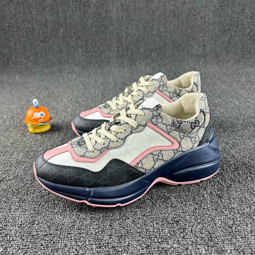 99新 GUCCI/古驰 满印老爹鞋37码HB4544公价7.6k