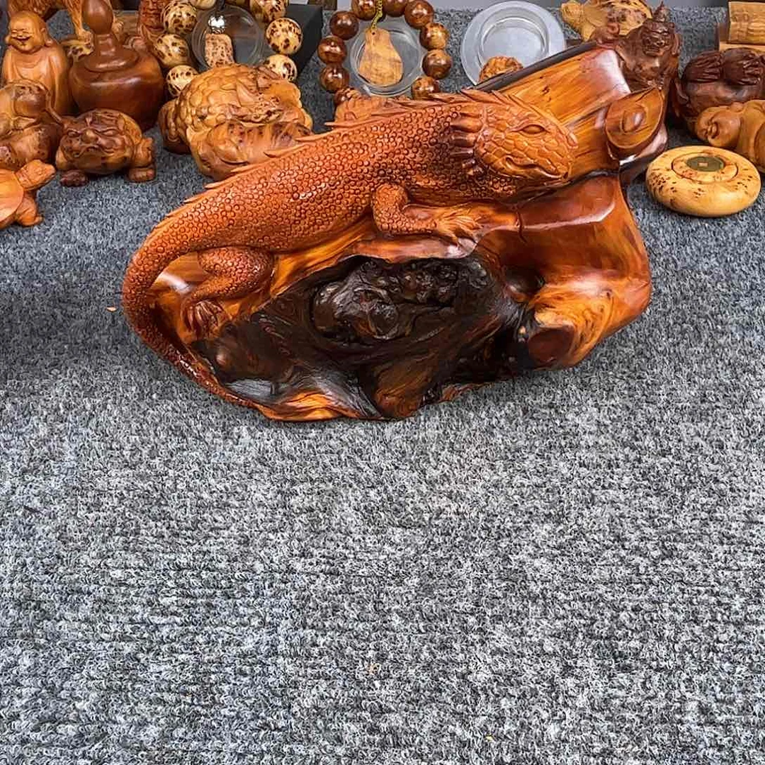 柏木太行崖柏骨料黑金瘤花蜥蜴