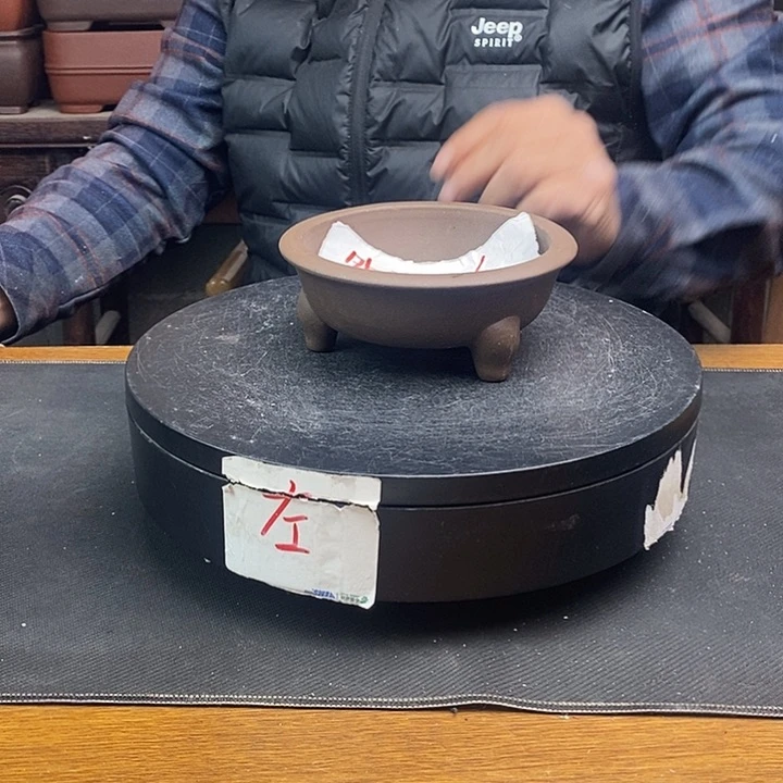 紫砂花盆货号一只XL14