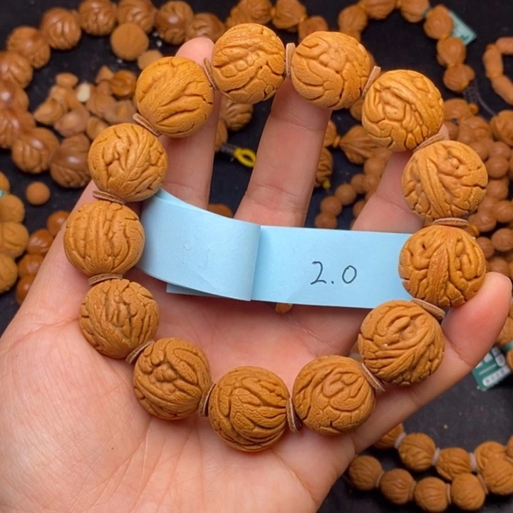 秦岭龙纹桃核13颗