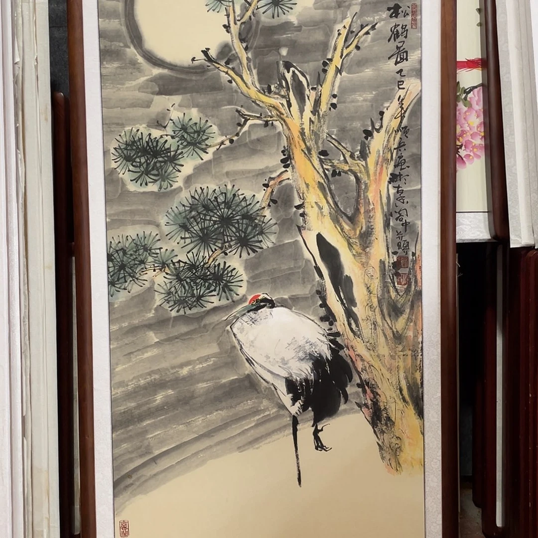 国画带框尺寸63*123厘米