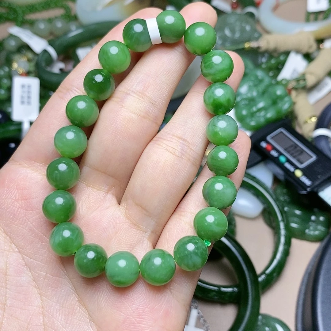 手串未镶嵌和田玉（碧玉）