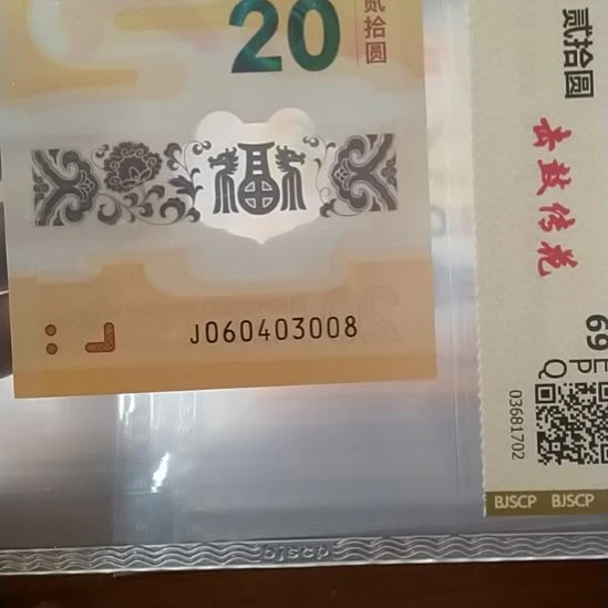 塑料小龙钞 060403008 评级