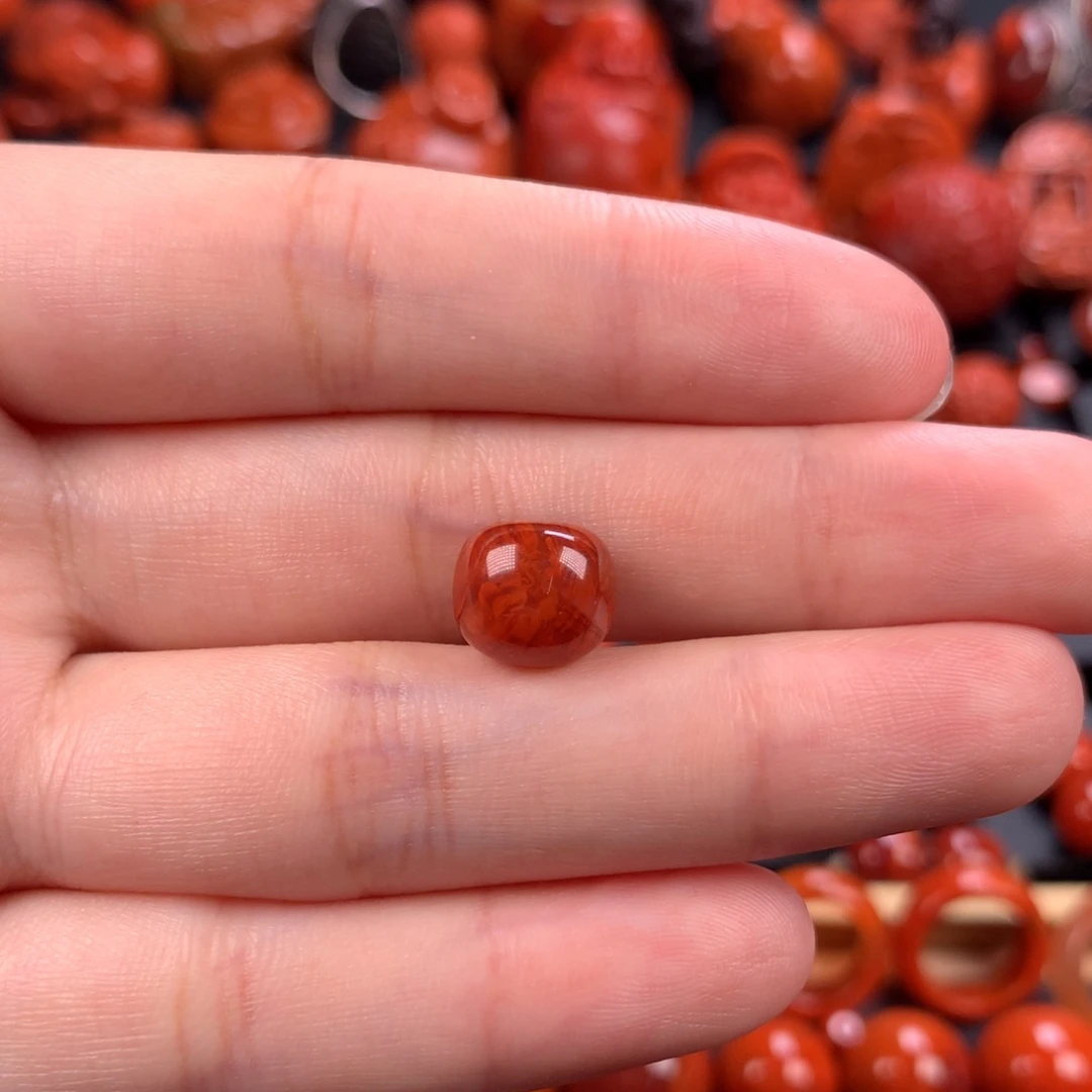 未镶嵌老型火焰纹10.2mm南红玛瑙