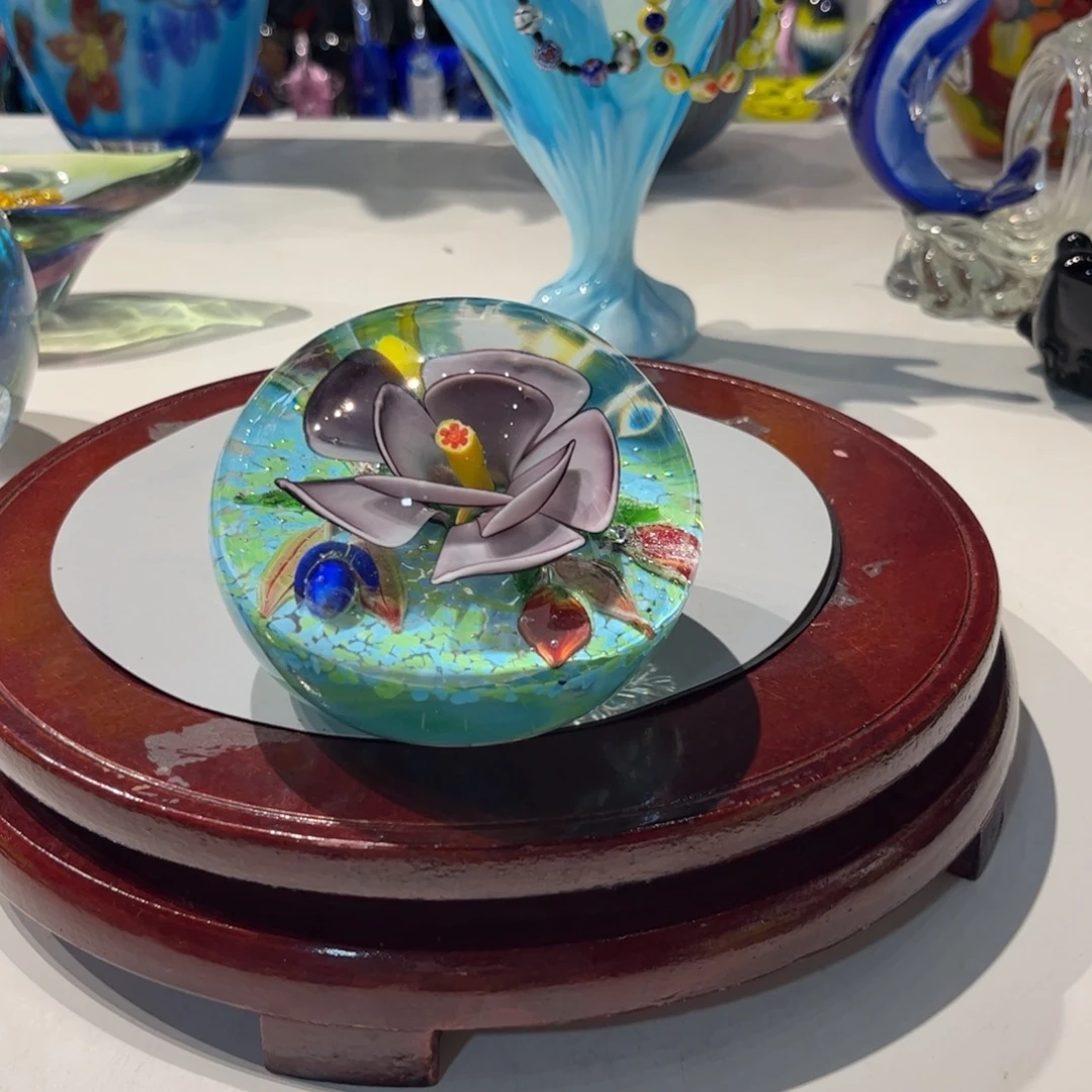 手工艺品琉璃纯手工瑕疵炸裂