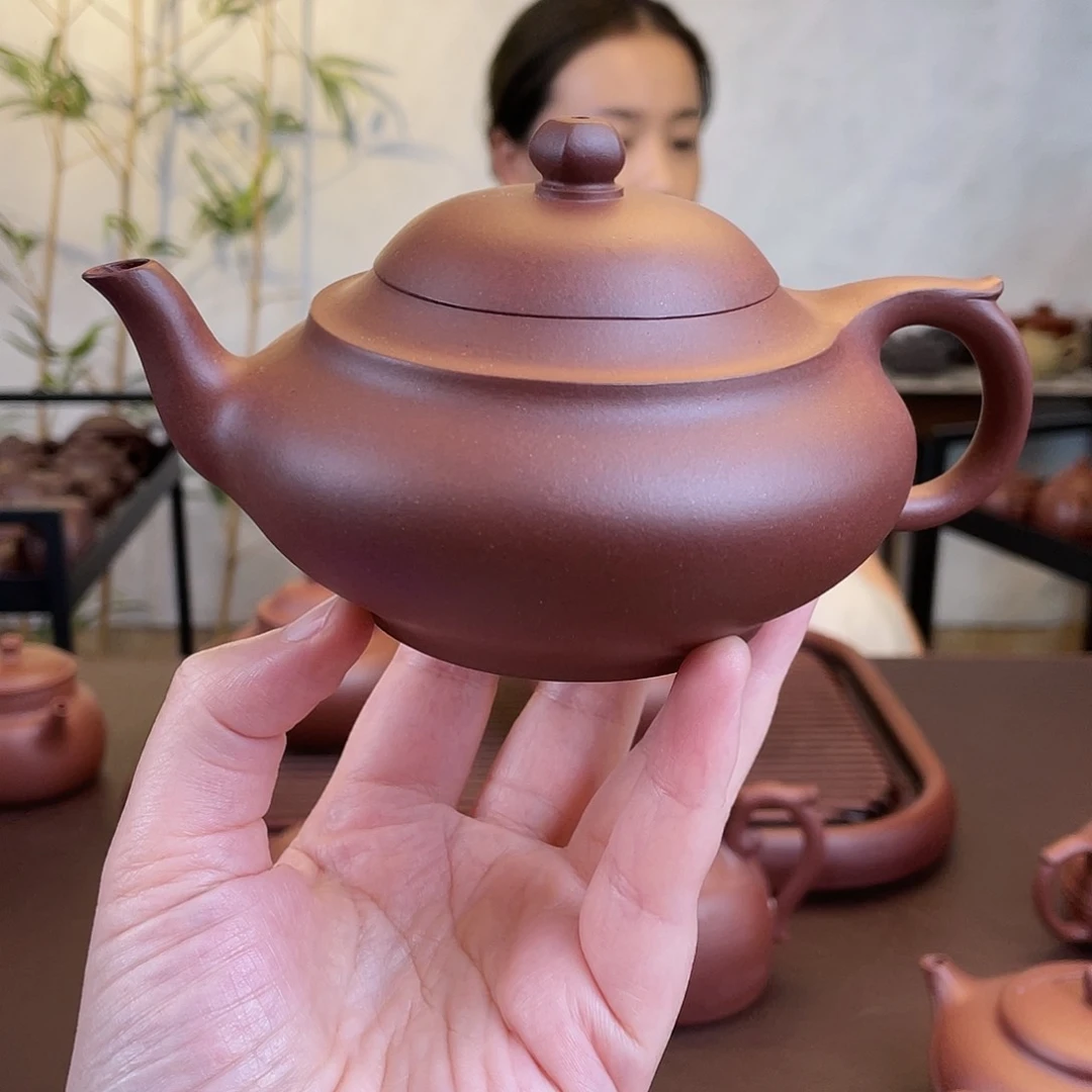 静***茗茶壶紫砂底槽清律280cc 6折