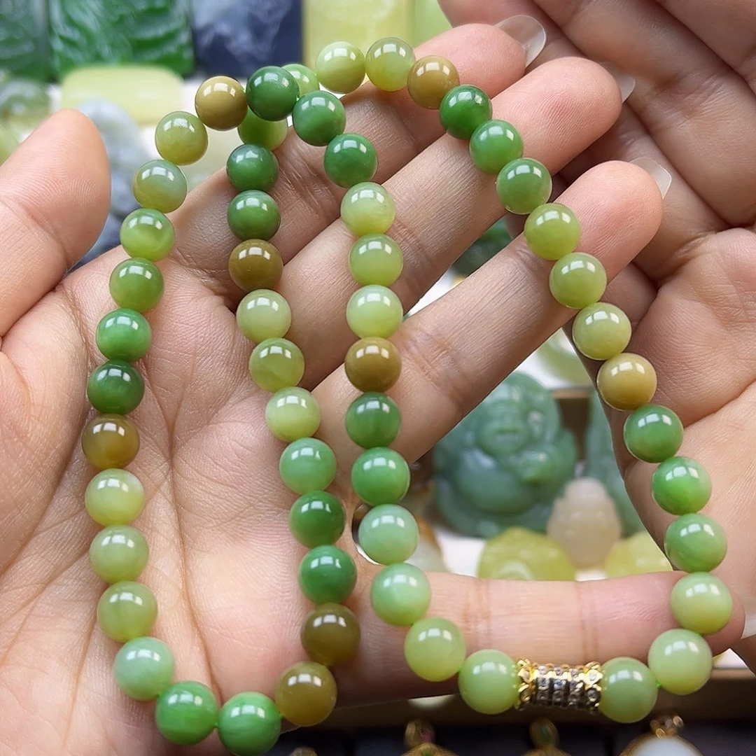 和田玉未镶嵌项链卡8