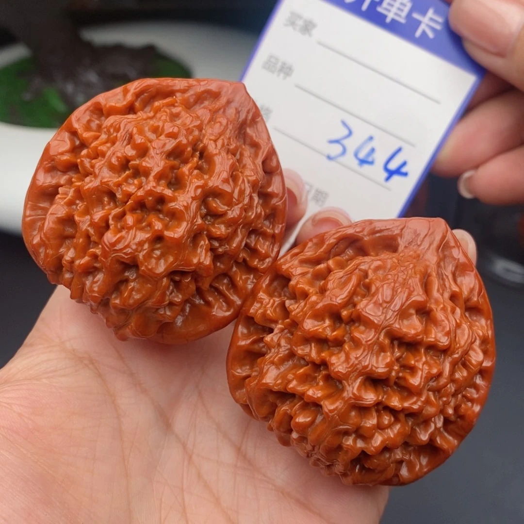 文玩核桃把件46官帽344