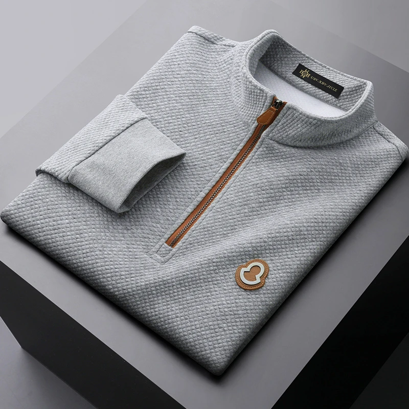 INGESARE轻奢男士卫衣秋季时尚休闲保暖套头长袖外套上衣潮流