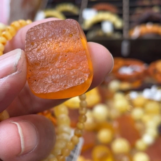 手链琥珀未镶嵌吊坠