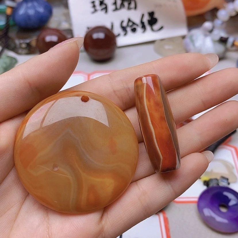 【闪购商品】未镶嵌玛瑙/玉髓珠宝半成品靓****）