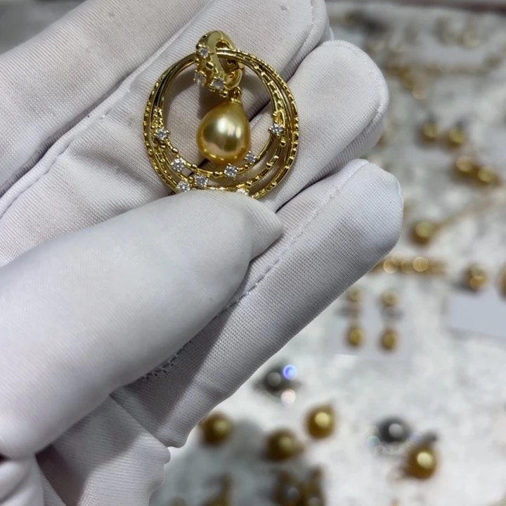 海水珍珠颈饰银S925镶嵌