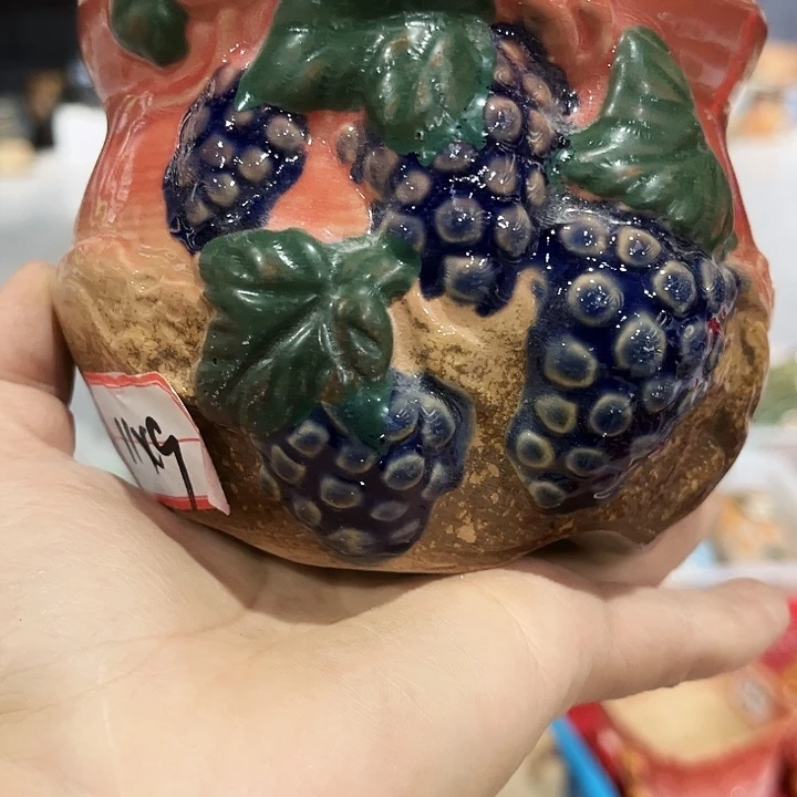 瓷片花盆多肉植物艺术品