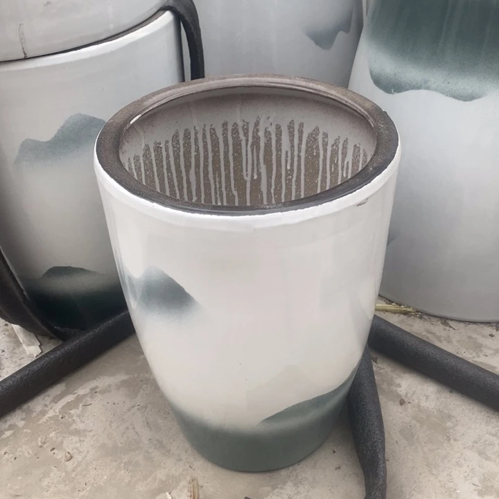 低腰白山水中号口26/36