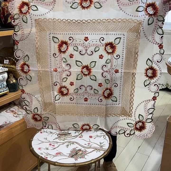 陶瓷孤品桌布80-80