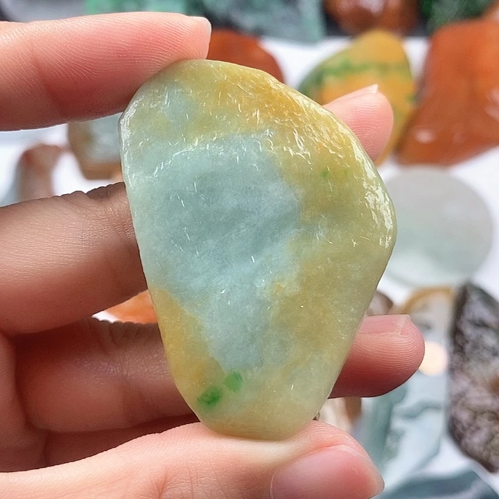 翡翠未镶嵌颈饰天然