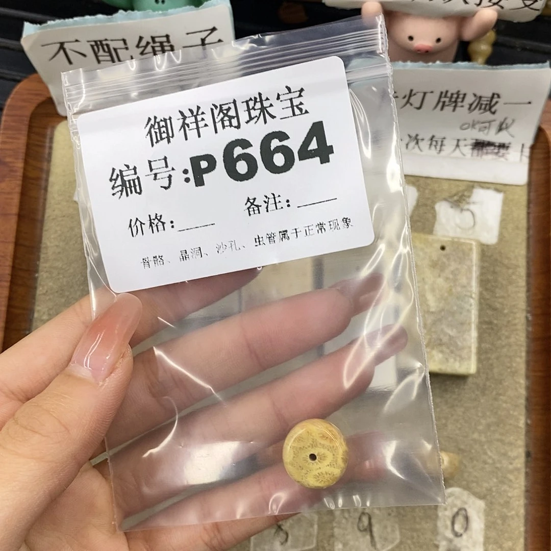 硅化珊瑚（珊瑚玉）未镶嵌颈饰省*号