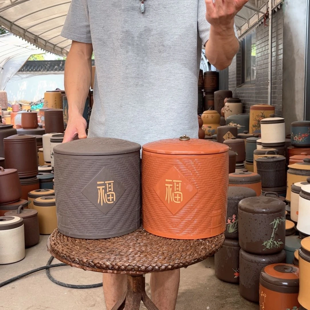 紫砂茶叶罐8 饼茶叶罐