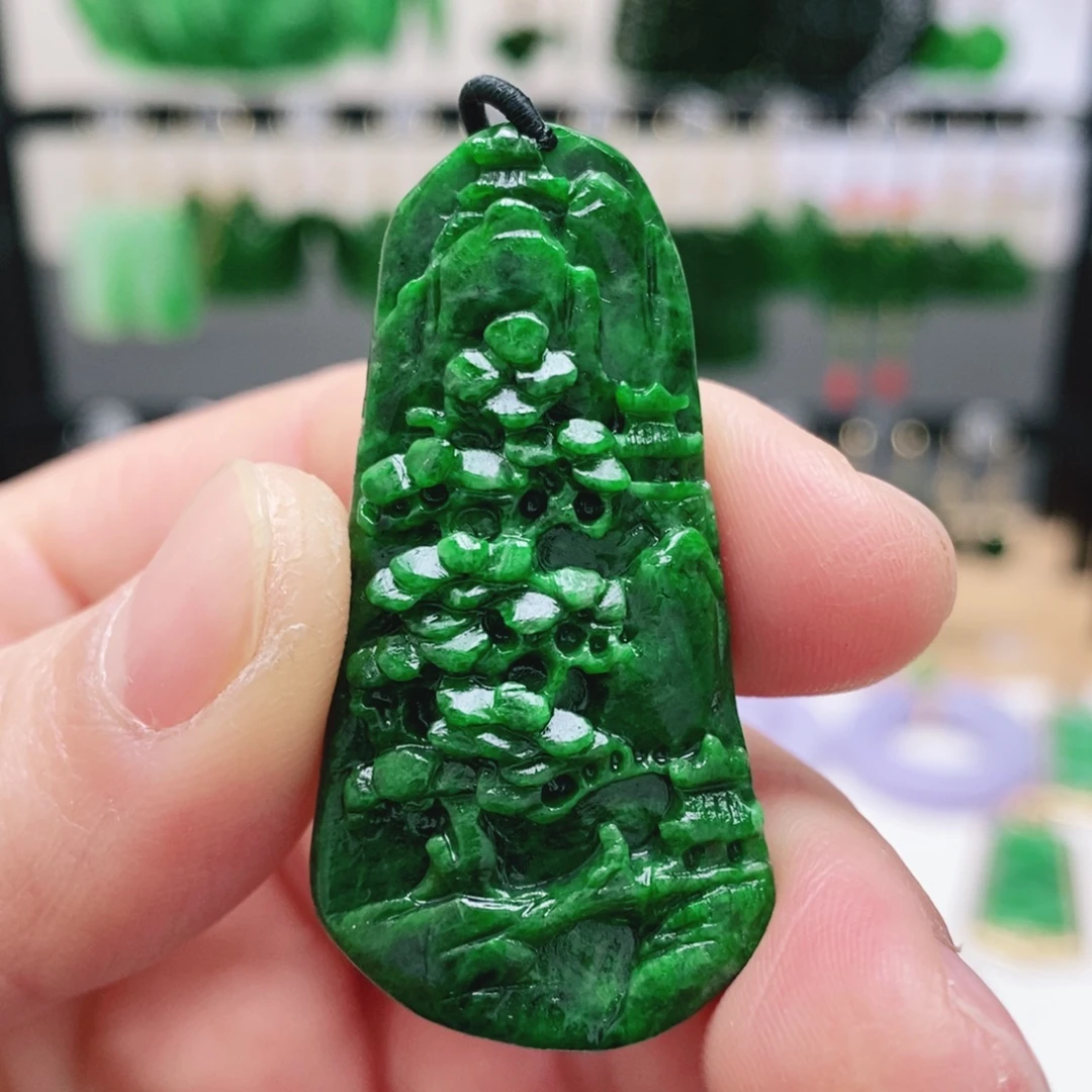 翡翠未镶嵌耳饰挂件