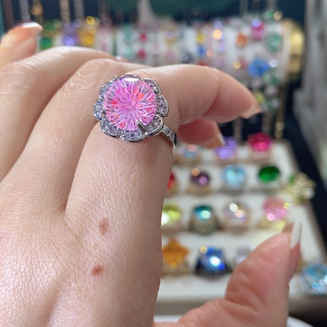 66锆石（处理）戒指