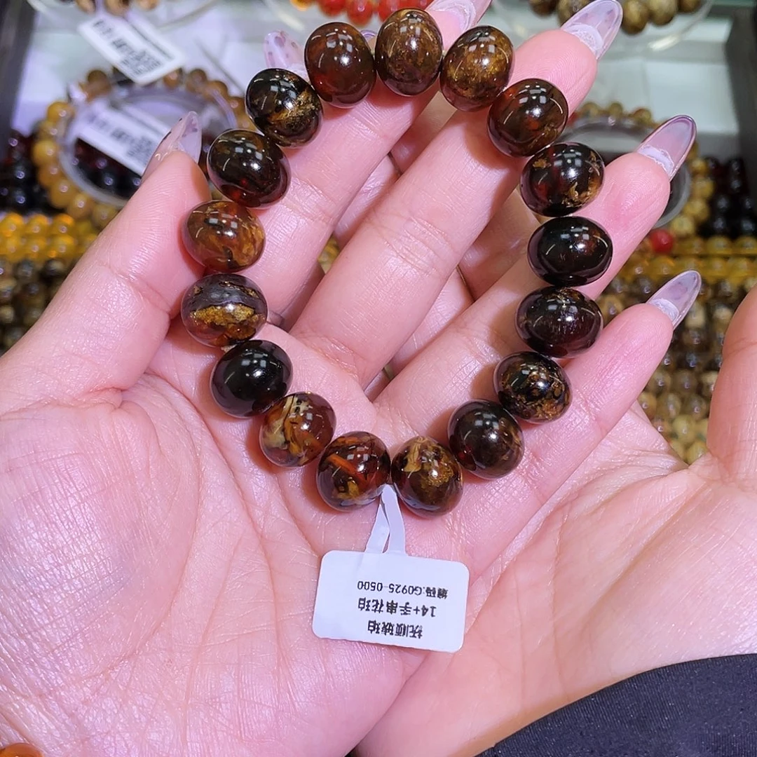 琥珀未镶嵌手链抚顺琥珀14