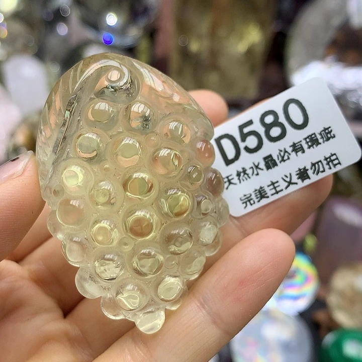 天然水晶手把未镶嵌水晶
