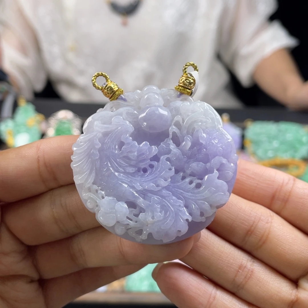 翡翠未镶嵌颈饰代编织