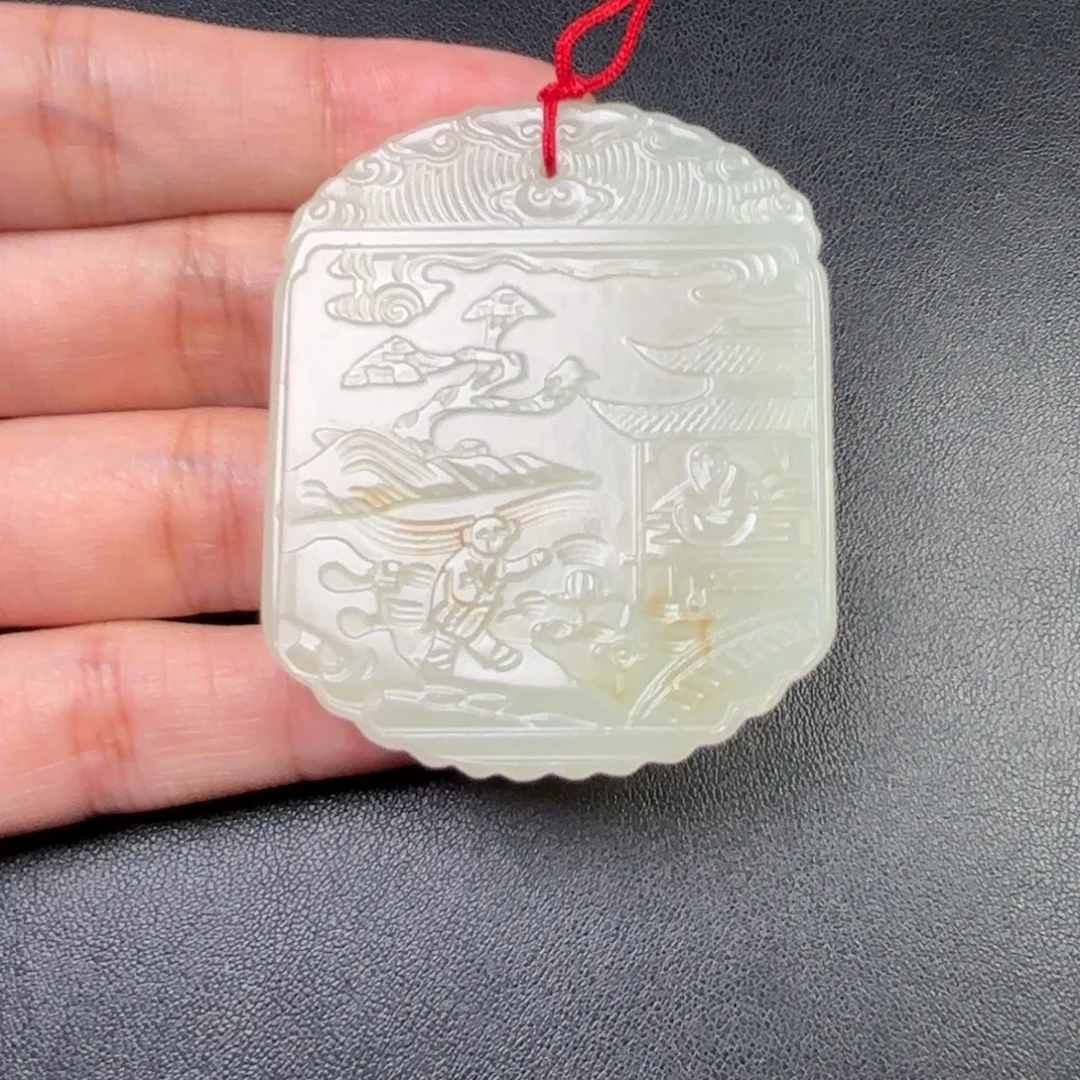 楼***丞和田玉未镶嵌挂件