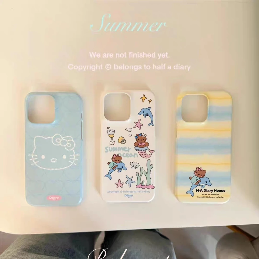 卡通凯蒂猫菲林壳系列手机壳适用于苹果/华为/OPPO/VIVO/小米硬壳