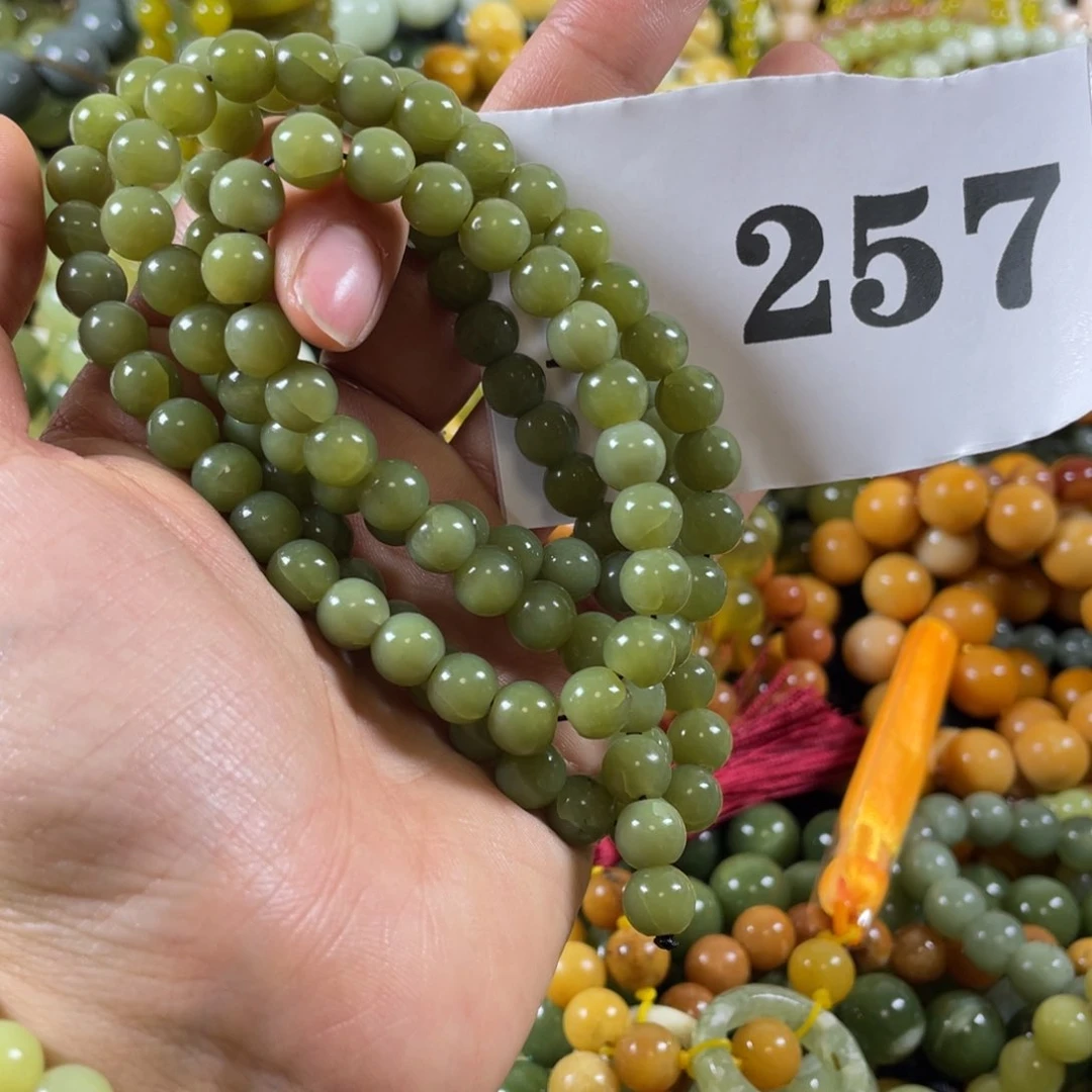 未镶嵌蛇纹石玉手链