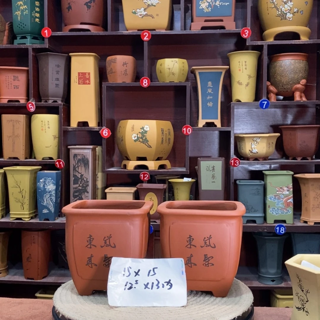 紫砂艺术紫砂花盆