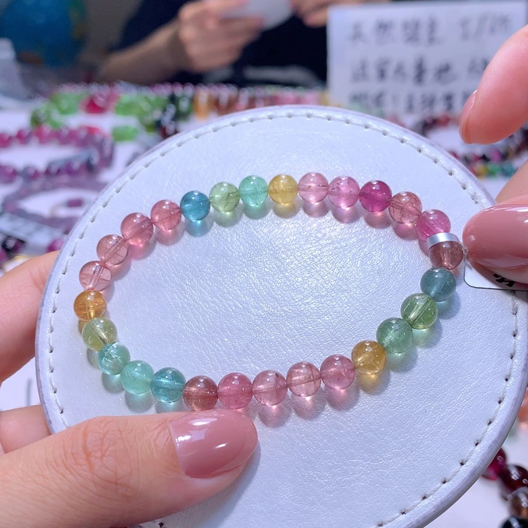 【闪购商品】未镶嵌手链碧玺6.8m