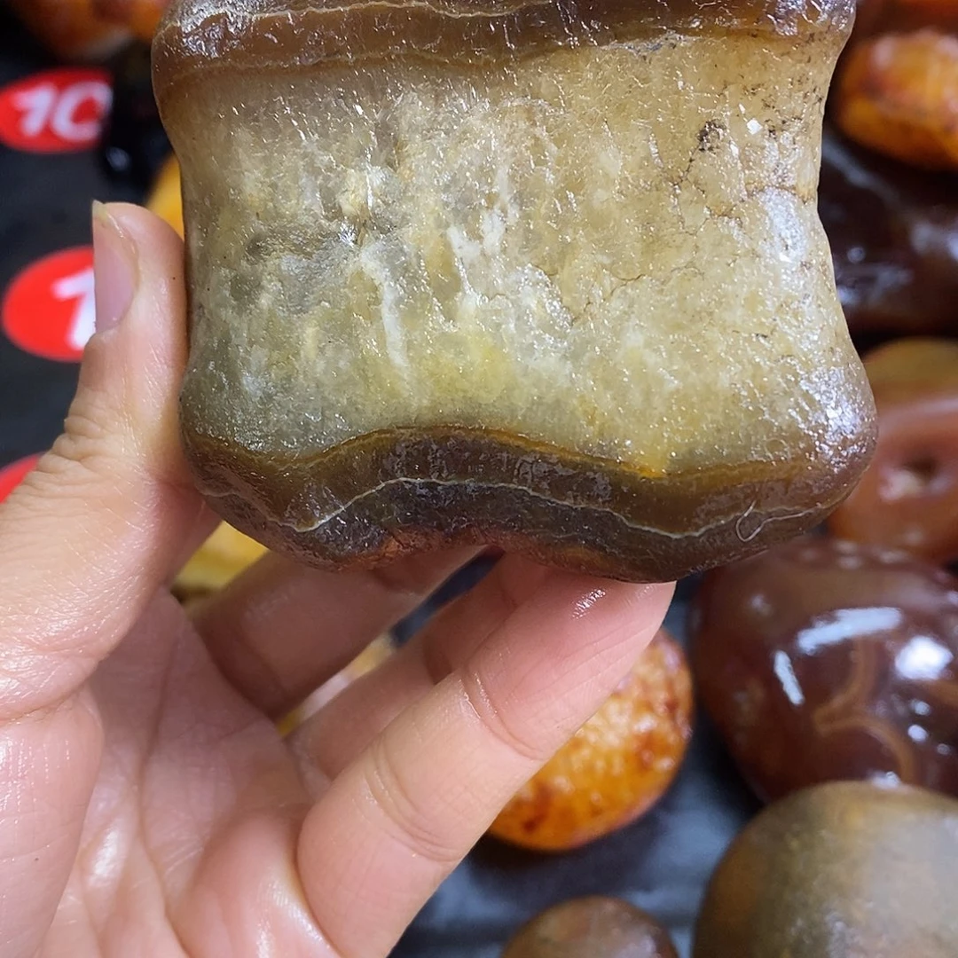 玛瑙/玉髓未镶嵌手把件