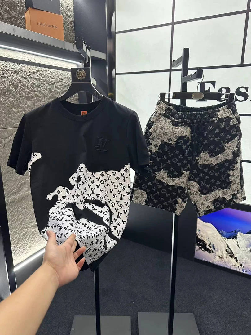 【套装】2025新款男士时尚百搭夏季休闲潮流个性修身轻奢-3366