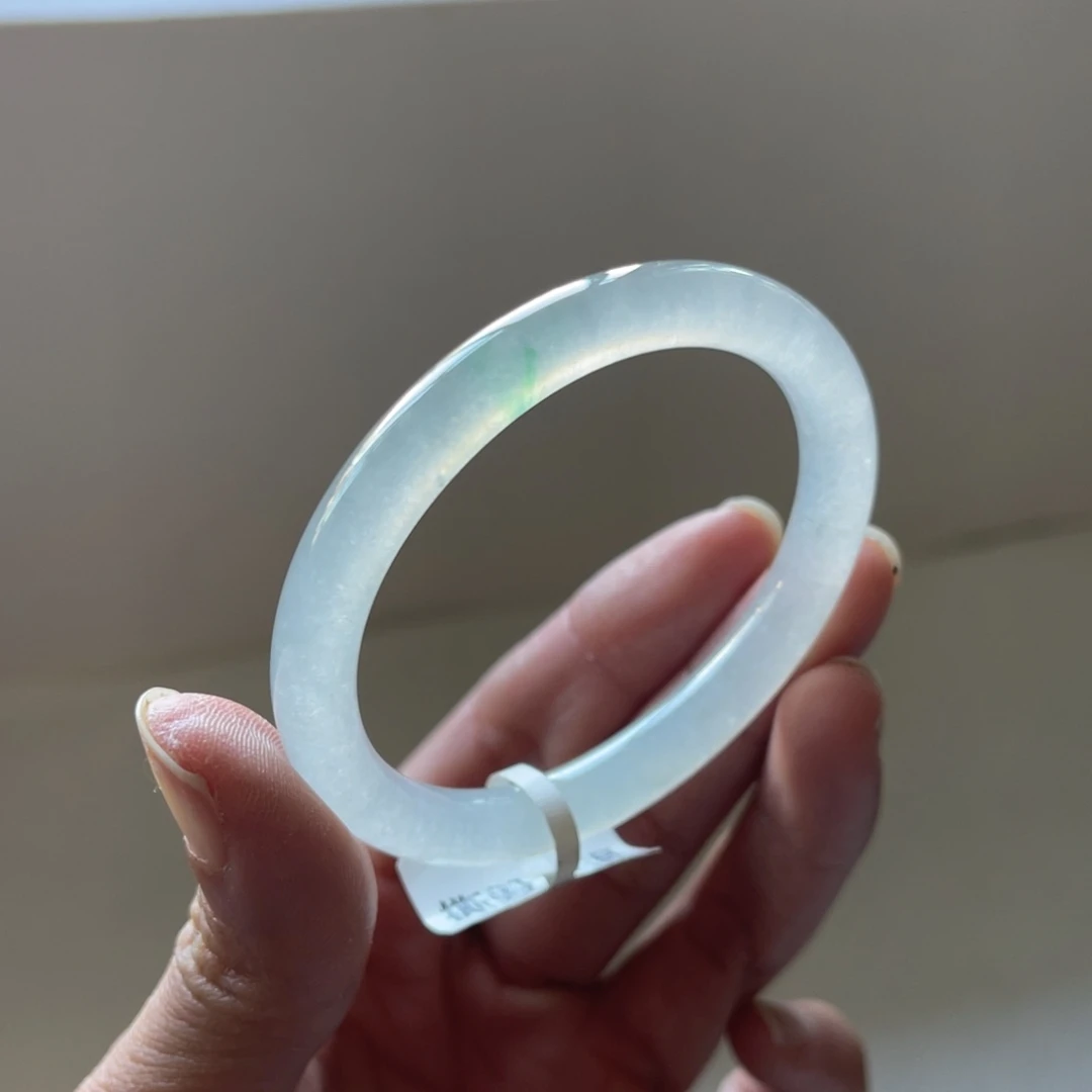 翡翠未镶嵌手镯52.7圈贵妃镯三天鉴赏期