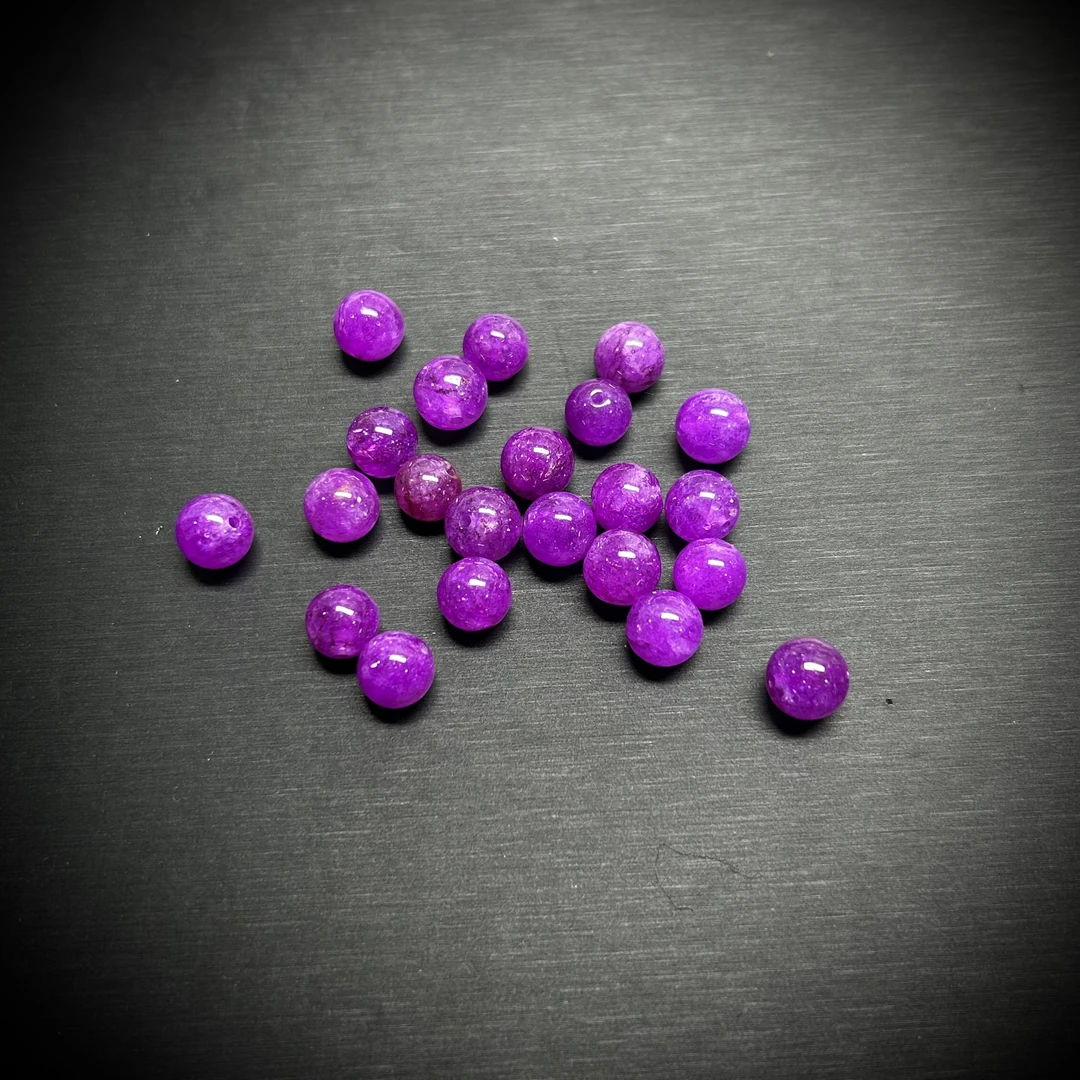 32001348透紫圆珠单珠8mm（多样性发其一）694