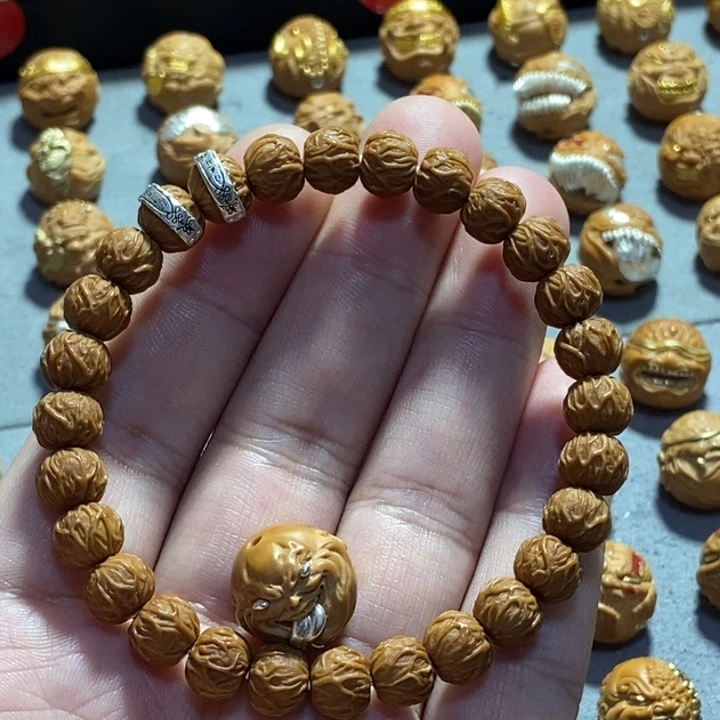 把件猴头核桃毒液➕银舔