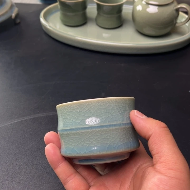 摆件开播福利汝瓷天蓝