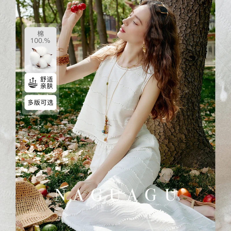 【假日小憩系列】100.%棉女装时尚套装FY1DD1052-A