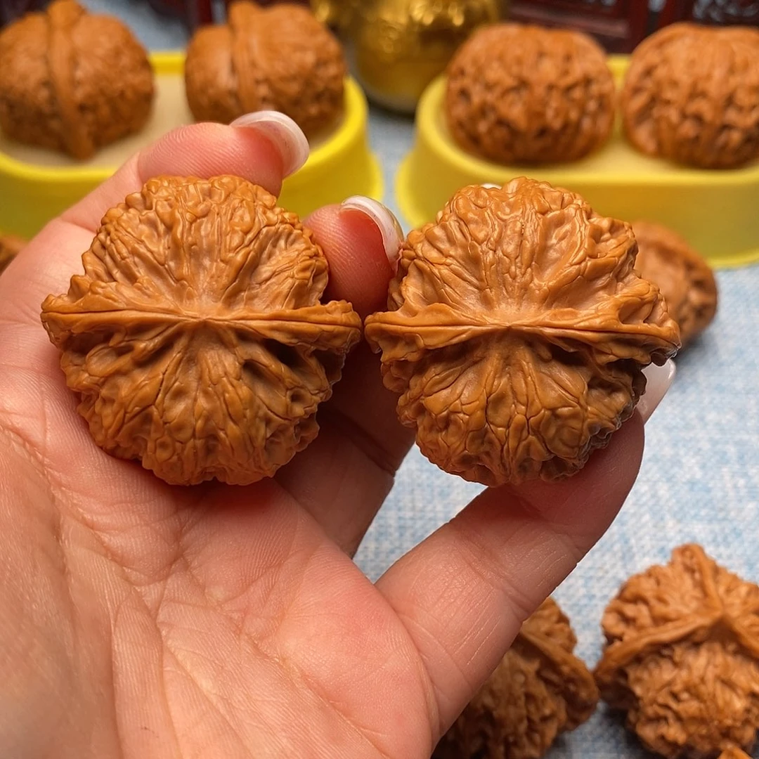 把件文玩核桃毕业肉球苹果园41尺全品