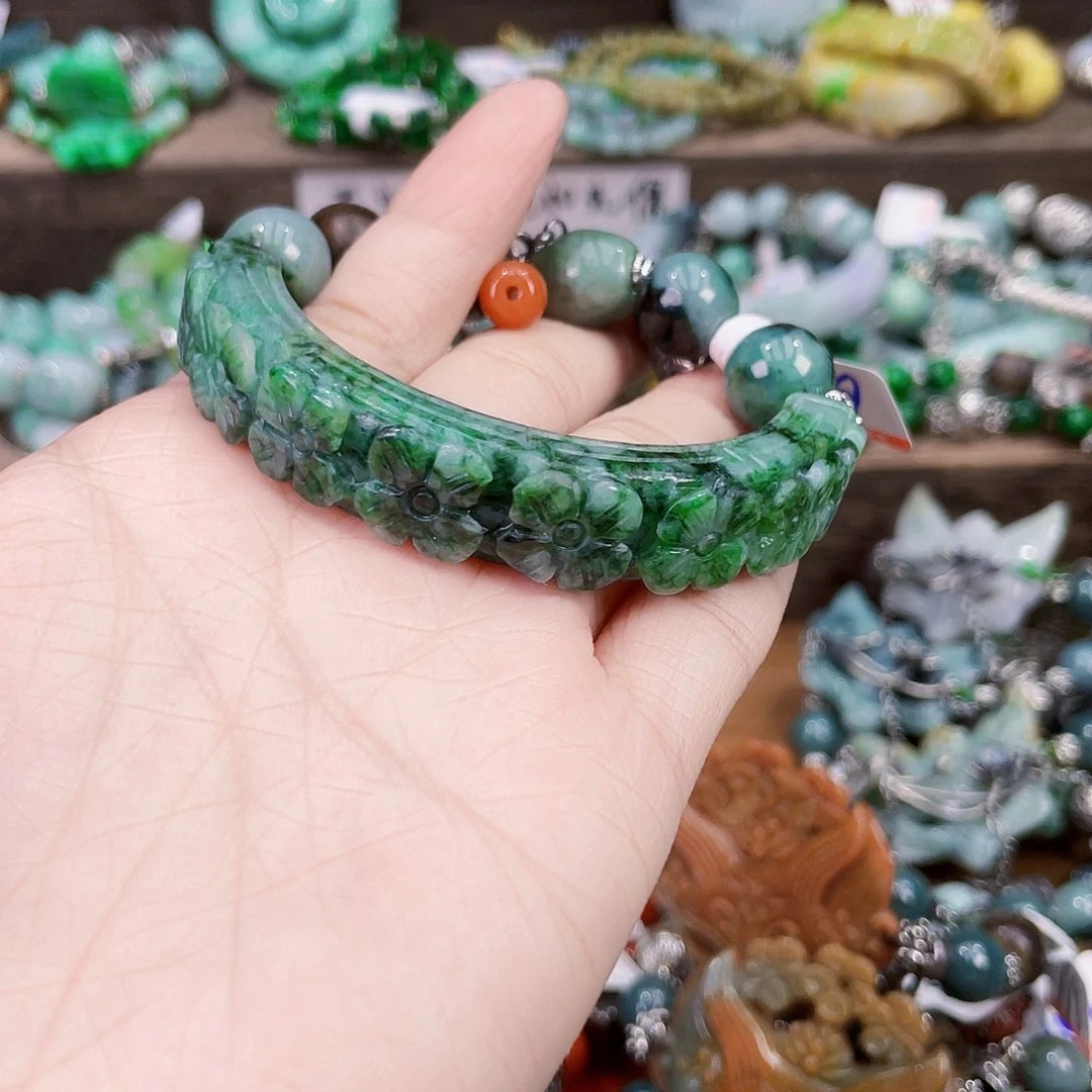 放***w未镶嵌手链翡翠手链