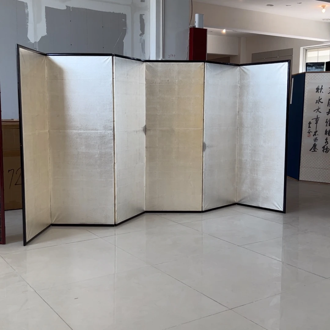 绘画1***年屏风框画茶空间设计
