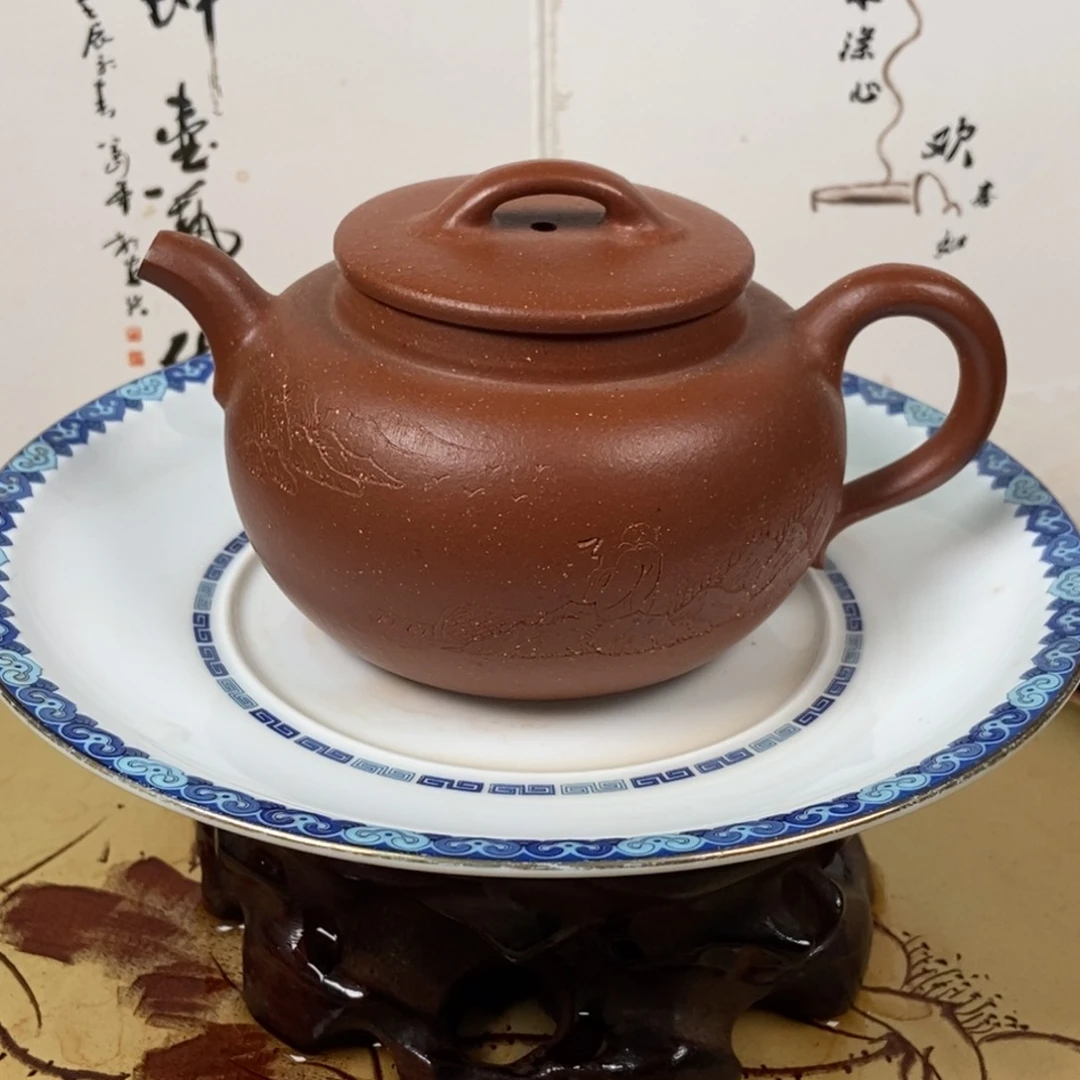 紫砂茶壶200 容量宜兴紫砂顾