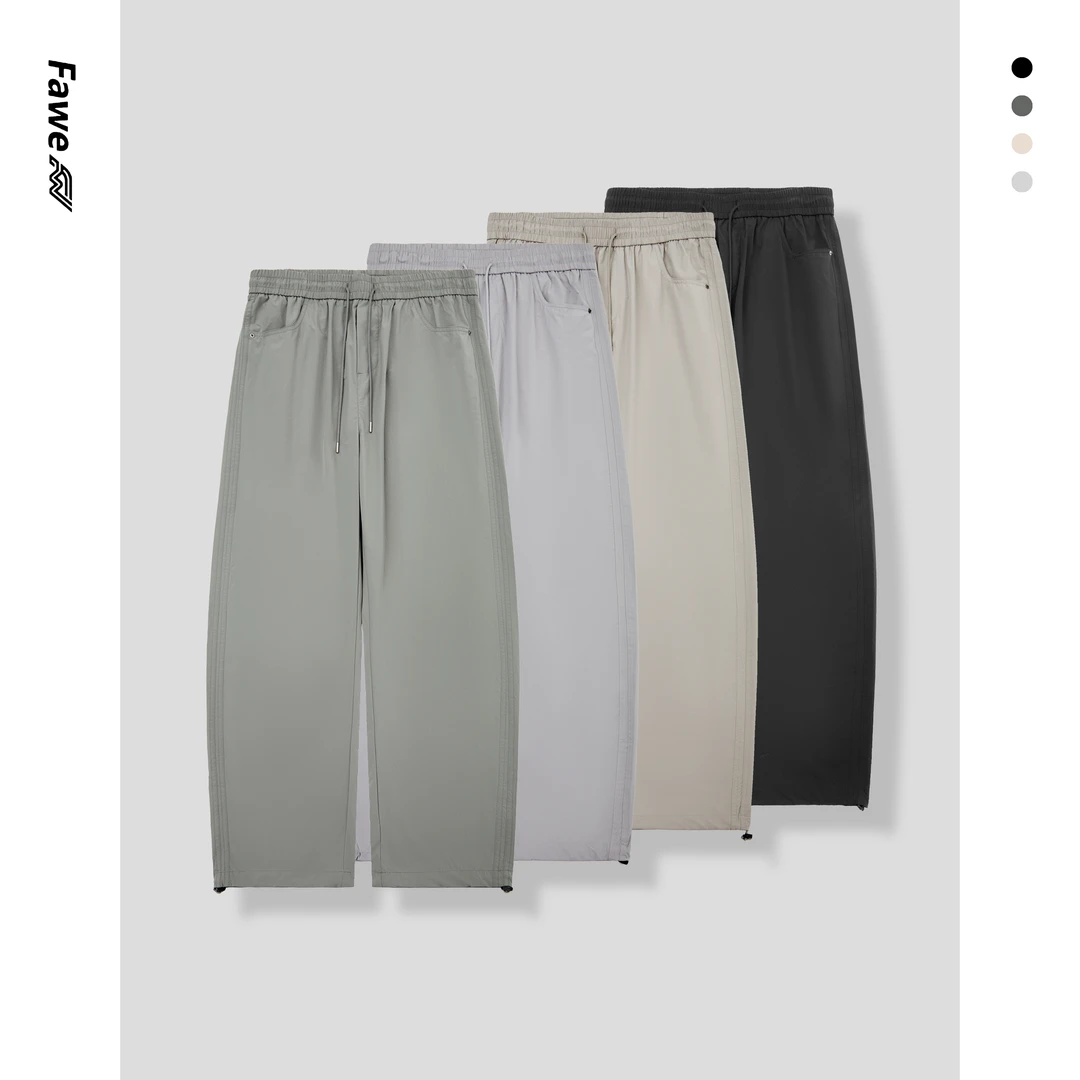 夏季进口生物基材质速干透气男士宽松百搭纯色休闲裤12310