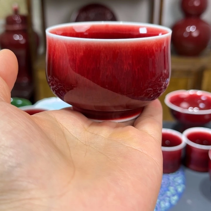 景德镇浅行窑灯笼杯大漏