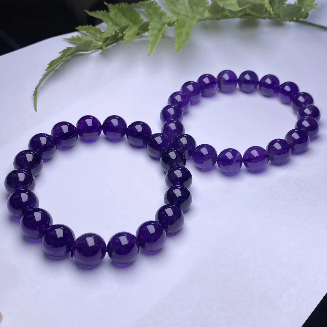 【小宝珠宝】27 T78845-紫水晶(帝王紫)手串-多样性发一件-11mm➕