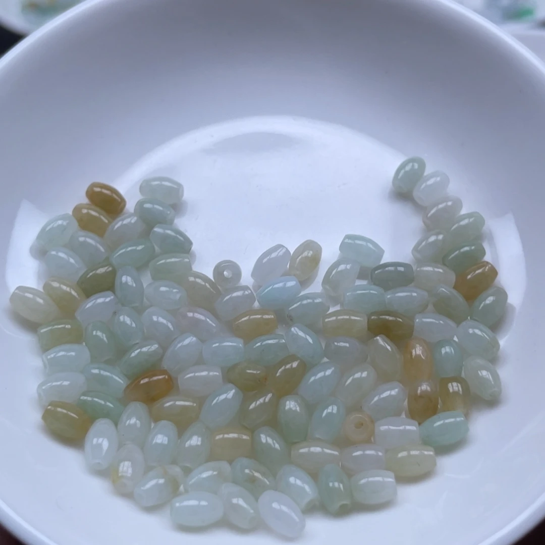 翡翠未镶嵌颈饰米珠发100颗