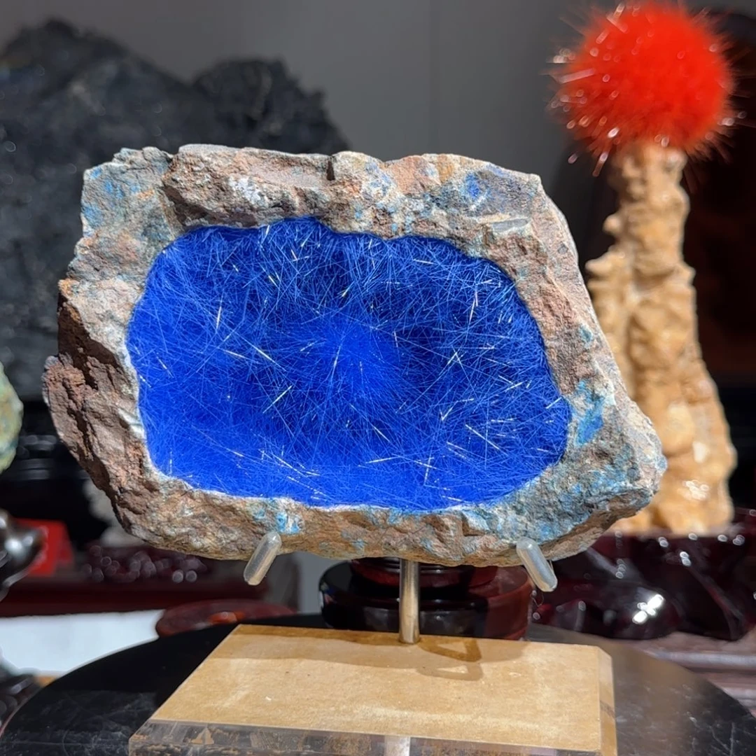 上***官紫砂原石矿物晶体摆件