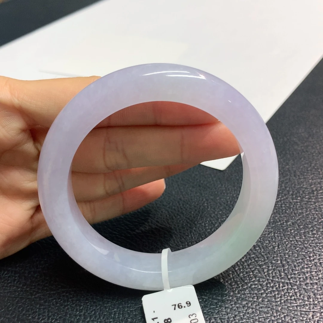 翡翠手镯未镶嵌缅甸翡翠手镯57.5